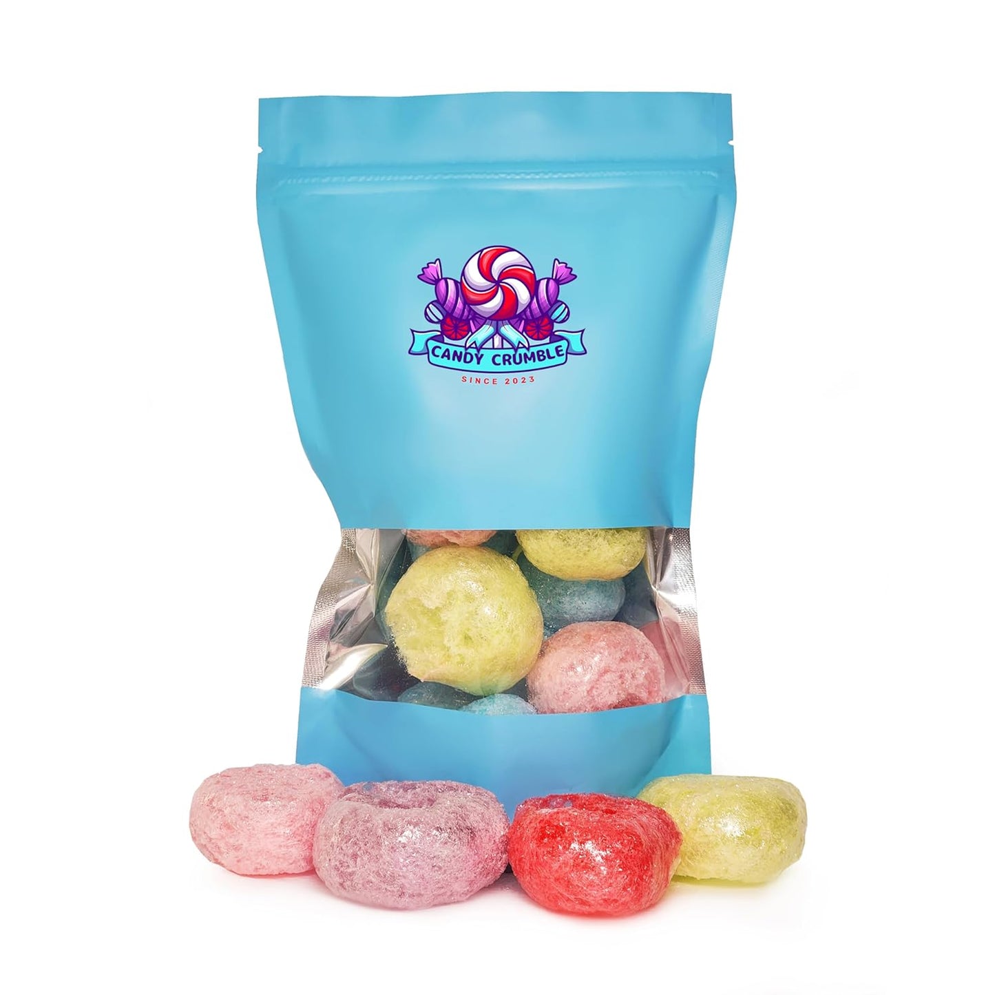 Freeze Dried Extra Large Jolly Puffs Candy, Premium Freeze Dried Soft and Crunchy (Jolly Puffs, 5 Ounces)